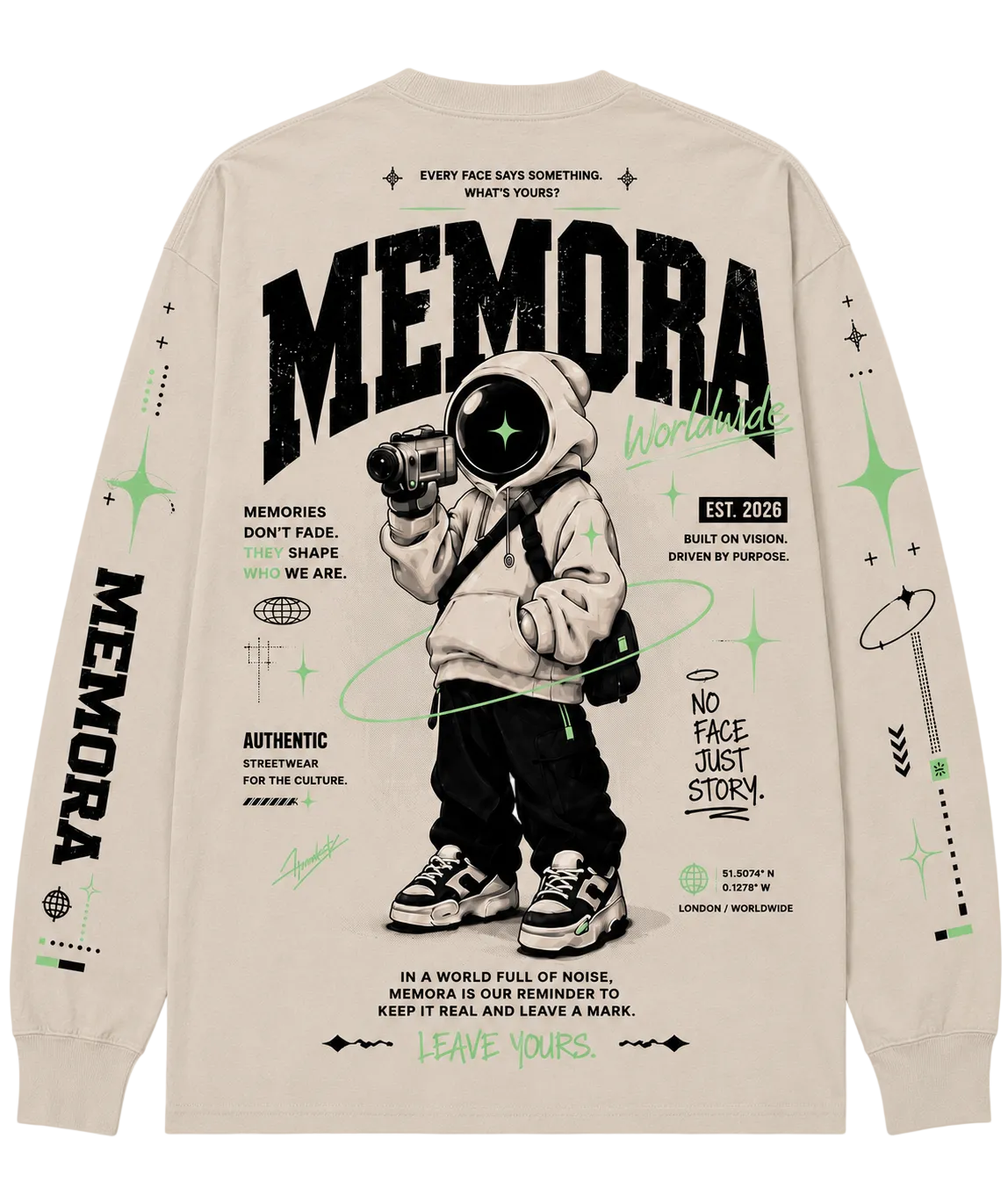 Memory Journey Oversized Longsleeve